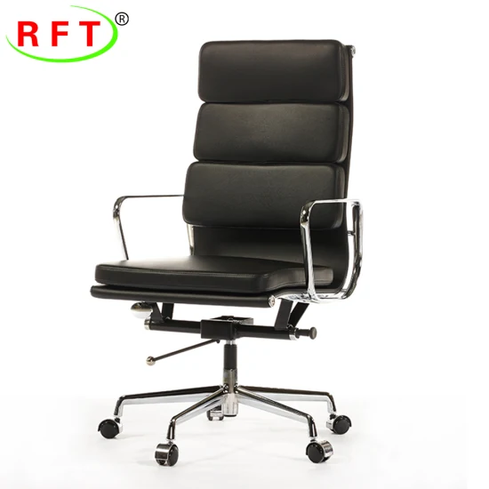 Роскошное кожаное эргономичное офисное кресло с высокой спинкой для руководителя, компьютерное эргономичное офисное кресло