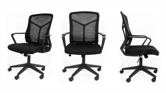 Офисная мебель. Удобный современный компьютер. Регулируемый поворотный поворотный стул для встреч и конференций. Эргономичный офисный стул с сеткой.